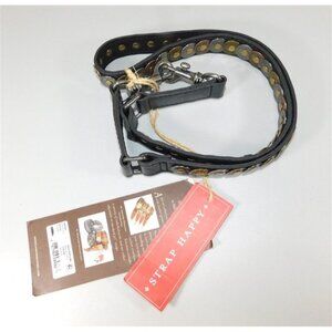 117/962 NWT Patricia Nash Stud Black Purse/Guitar Strap Strap Happy 46 inches